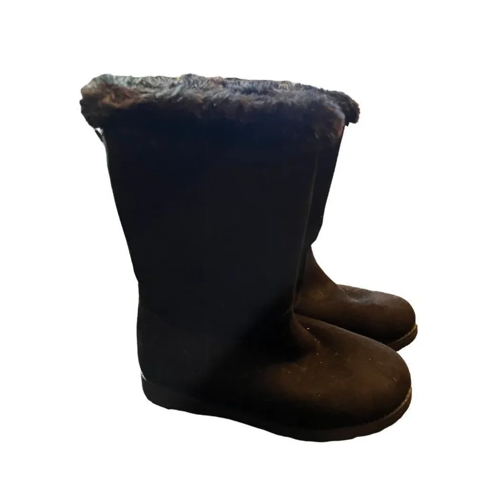 Cat & Jack Black Suede Boots Child Size‎ 3